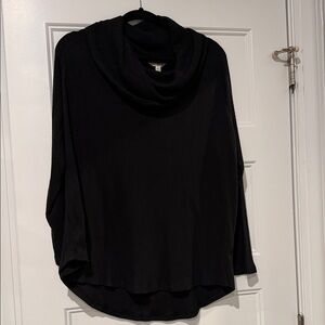 Elegant Black Cowl Neck Sweater